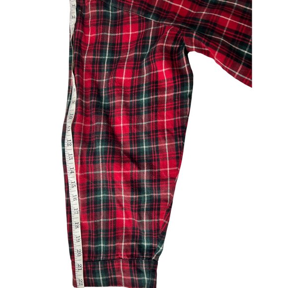 Pendleton Red & Green Plaid Button-Up Long Sleeve Shirt L - Picture 4 of 6